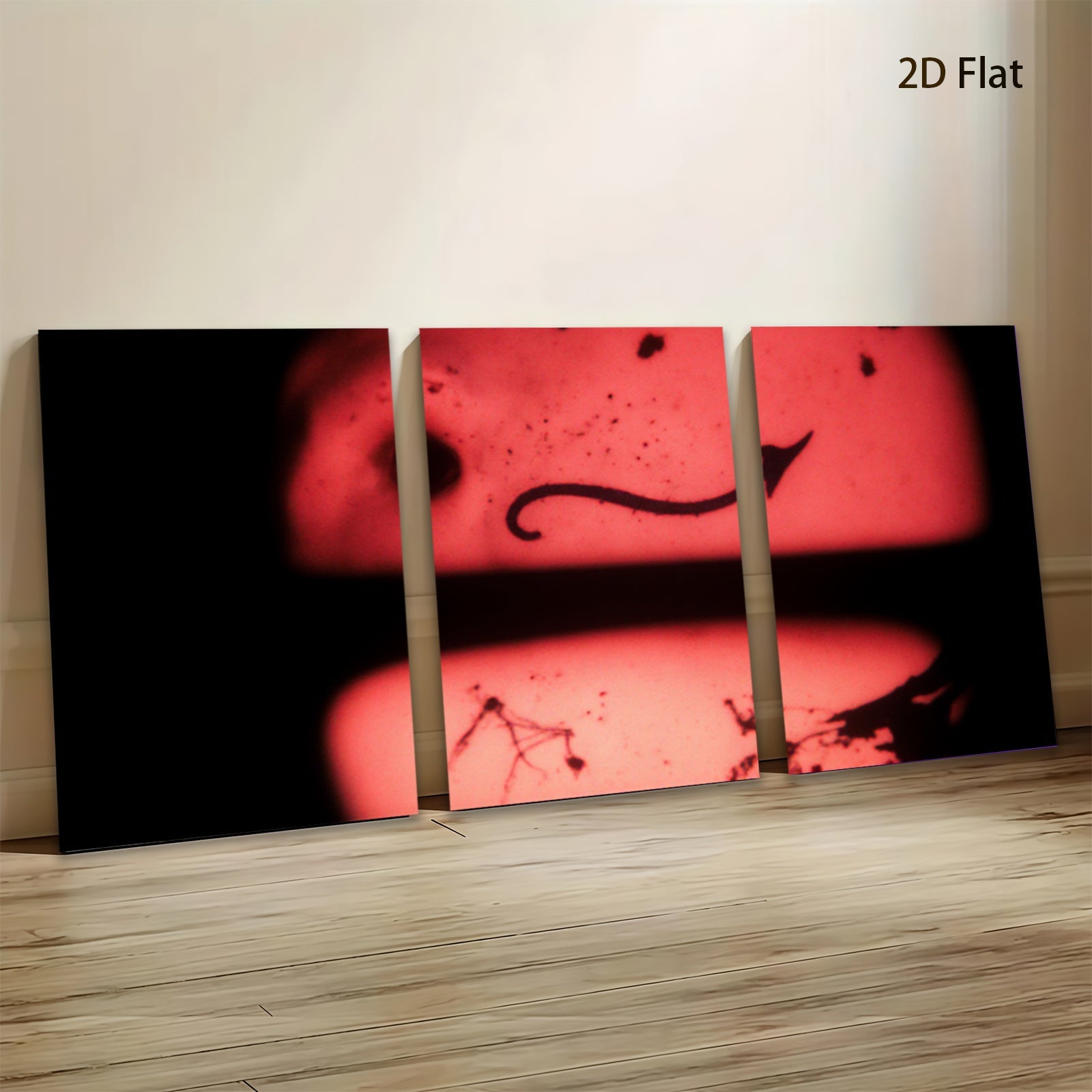 2D flat 1pc abstract crimson swirls modern wall art for living room bedroom office gallery wrapped canvas prints farmhouse decor botanical style trending now
