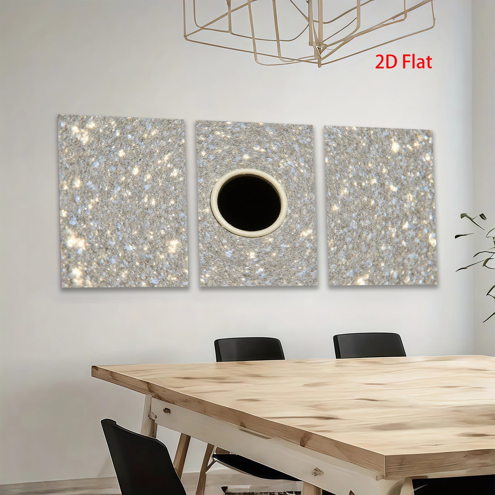 2D flat 1pc abstract dark void cosmic texture modern wall art canvas prints bedroom living room decor farmhouse style trending now gallery wrapped