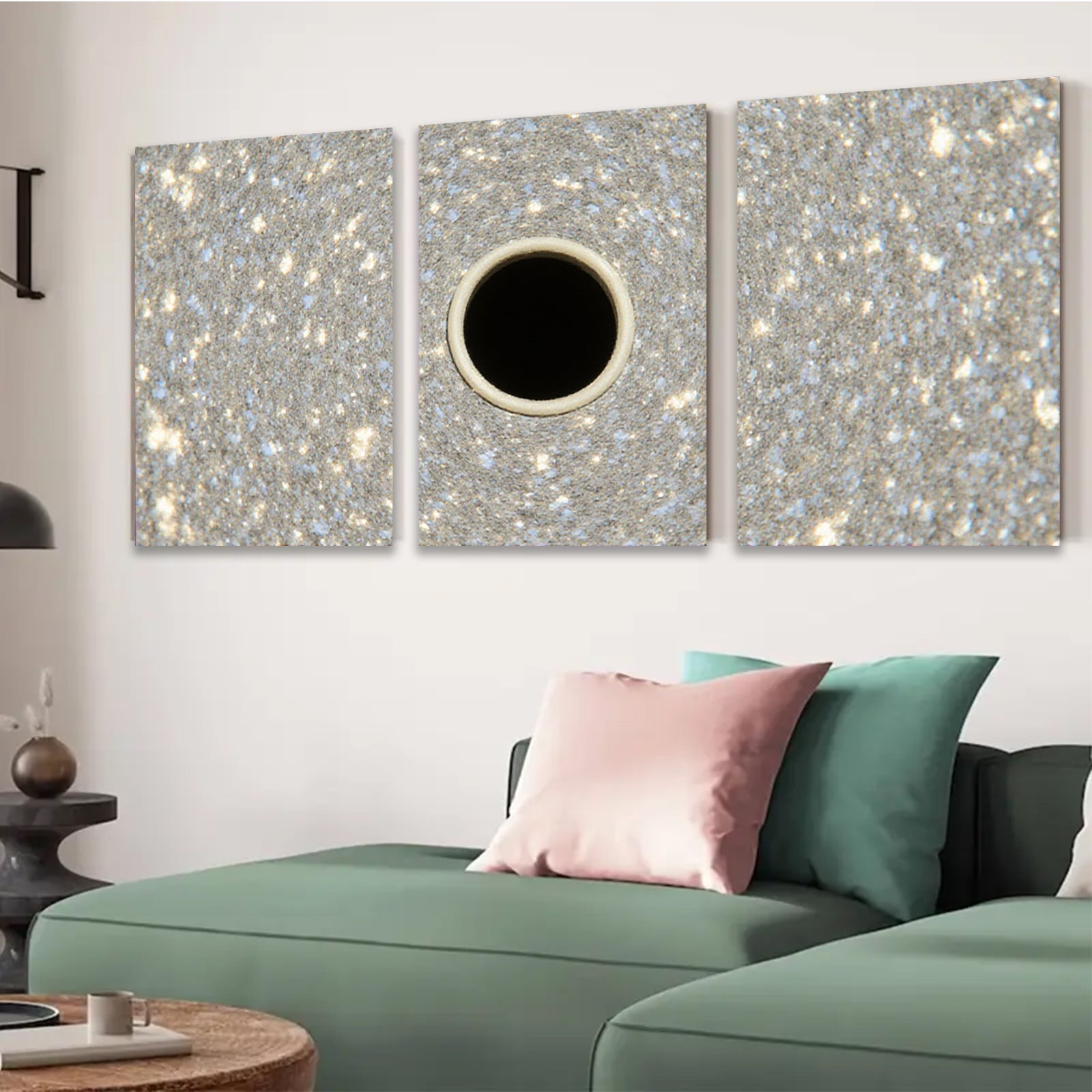 2D flat 1pc abstract dark void cosmic texture modern wall art canvas prints bedroom living room decor farmhouse style trending now gallery wrapped
