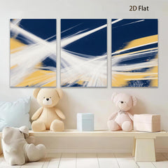 2D flat 1pc abstract explosion vibrant canvas wall art modern farmhouse decor living room bedroom gallery wrapped ready to hang stylish statement piece