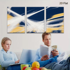 2D flat 1pc abstract explosion vibrant canvas wall art modern farmhouse decor living room bedroom gallery wrapped ready to hang stylish statement piece