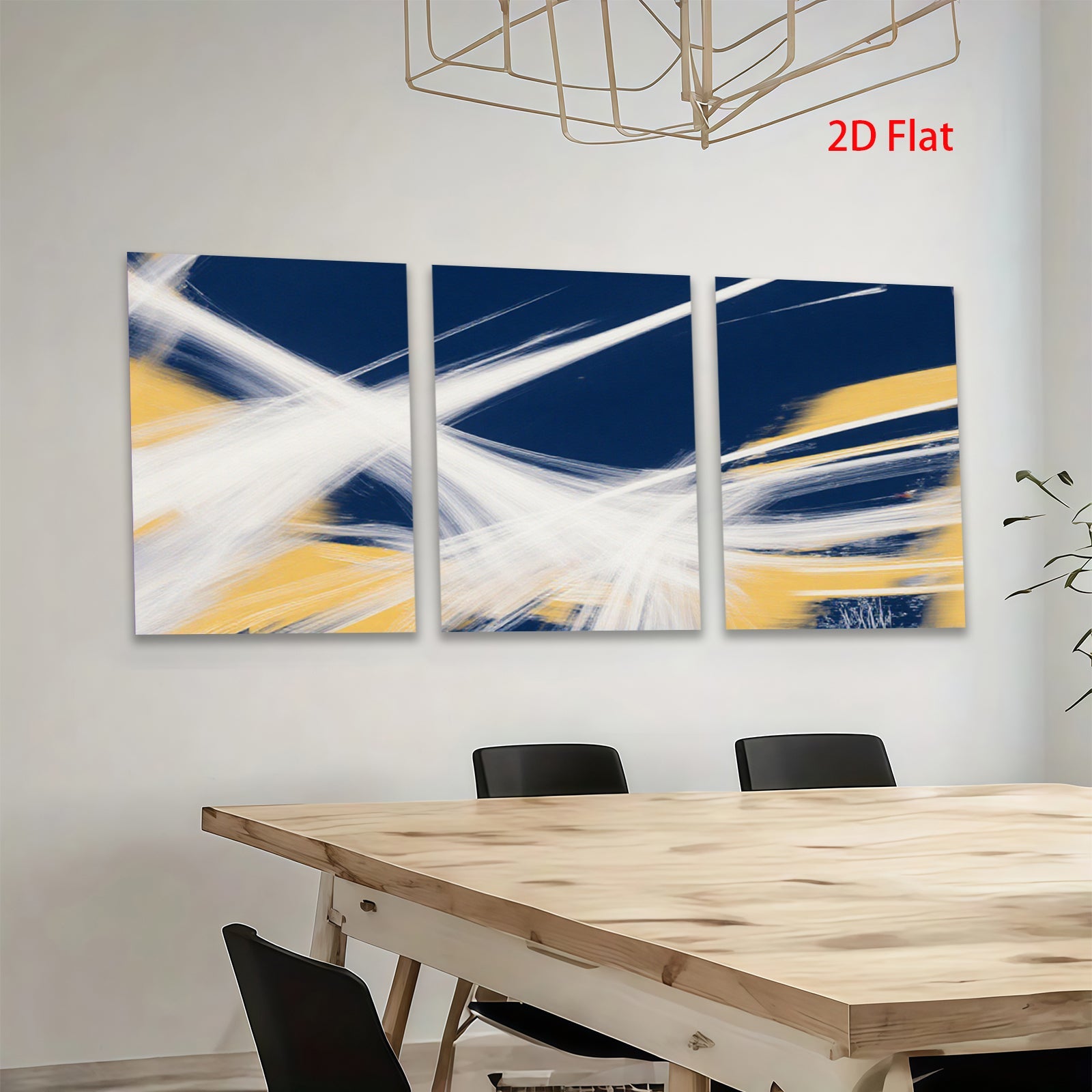 2D flat 1pc abstract explosion vibrant canvas wall art modern farmhouse decor living room bedroom gallery wrapped ready to hang stylish statement piece