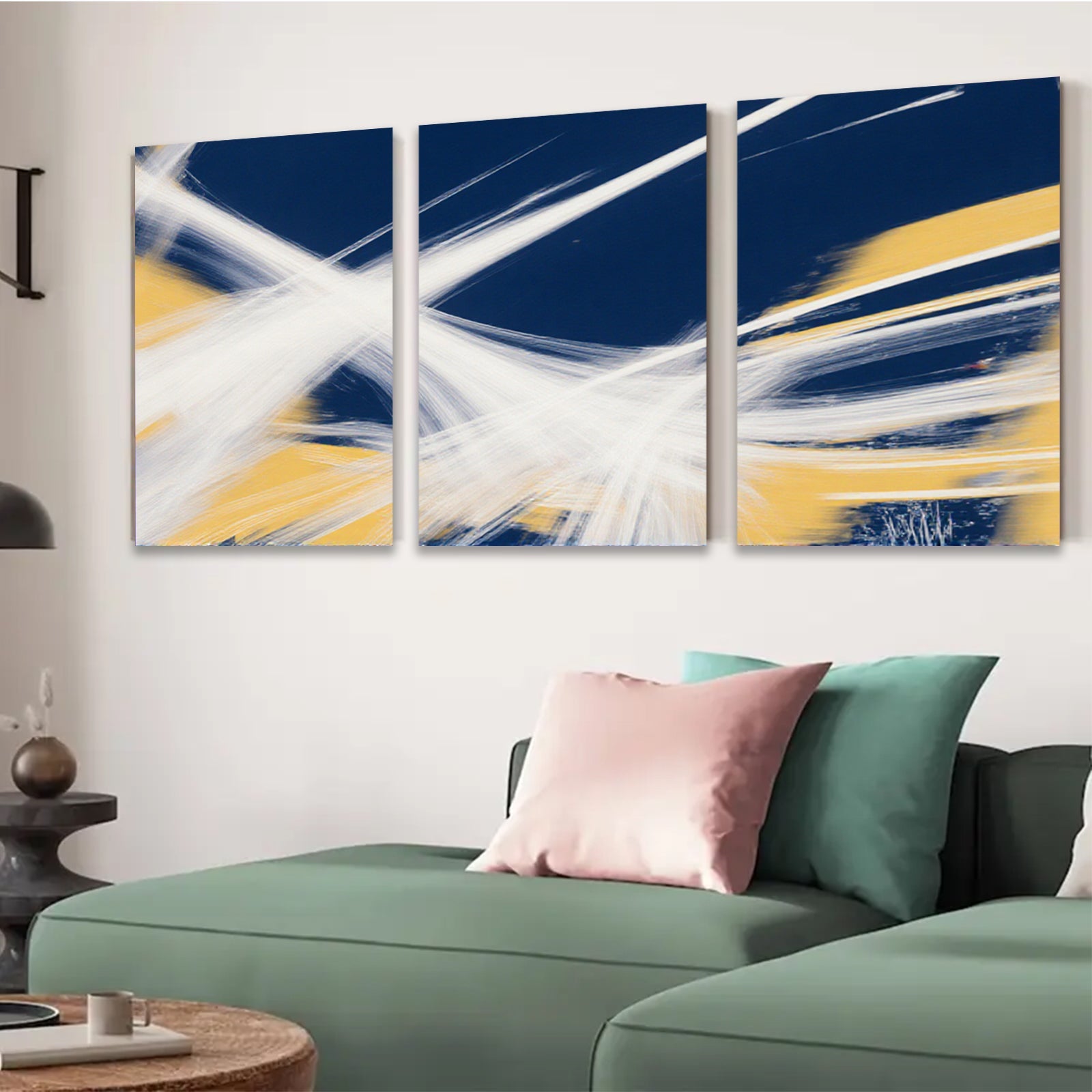 2D flat 1pc abstract explosion vibrant canvas wall art modern farmhouse decor living room bedroom gallery wrapped ready to hang stylish statement piece