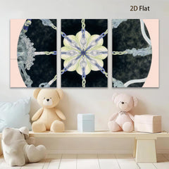 2D flat 1pc abstract floral botanical wall art for living room bedroom home decor farmhouse style gallery wrapped canvas prints modern minimalist aesthetic