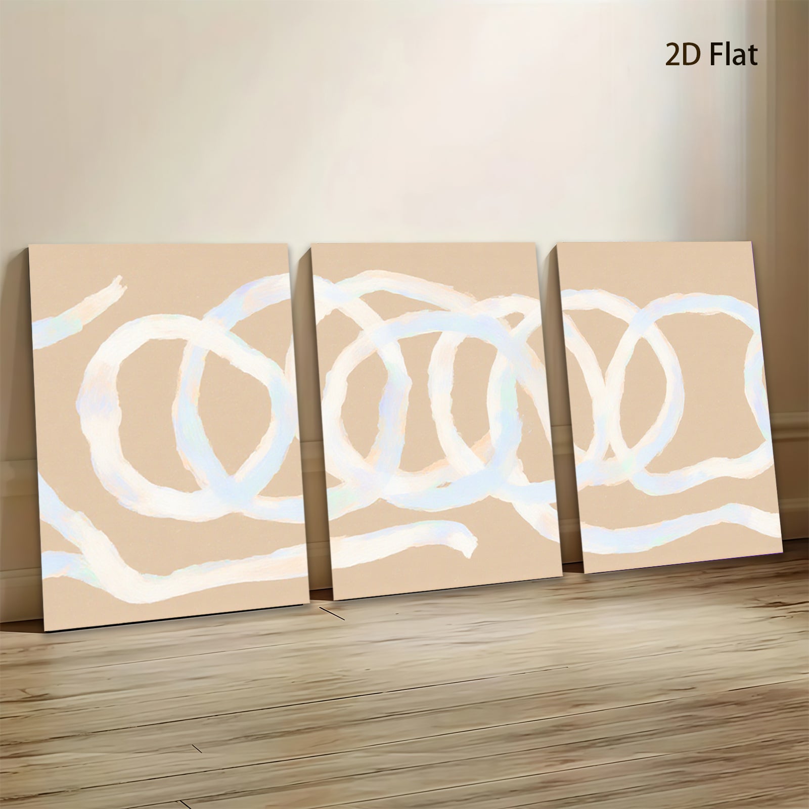 2D flat 1pc abstract flowing lines minimalist wall art canvas prints bedroom living room decor farmhouse style modern gallery wrapped timeless elegance