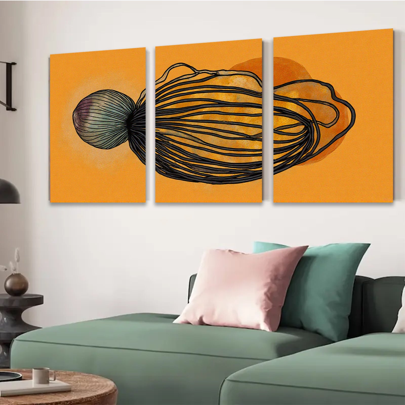 2D flat 1pc abstract flowing lines modern wall art canvas prints living room bedroom decor farmhouse style gallery wrapped timeless design trending now