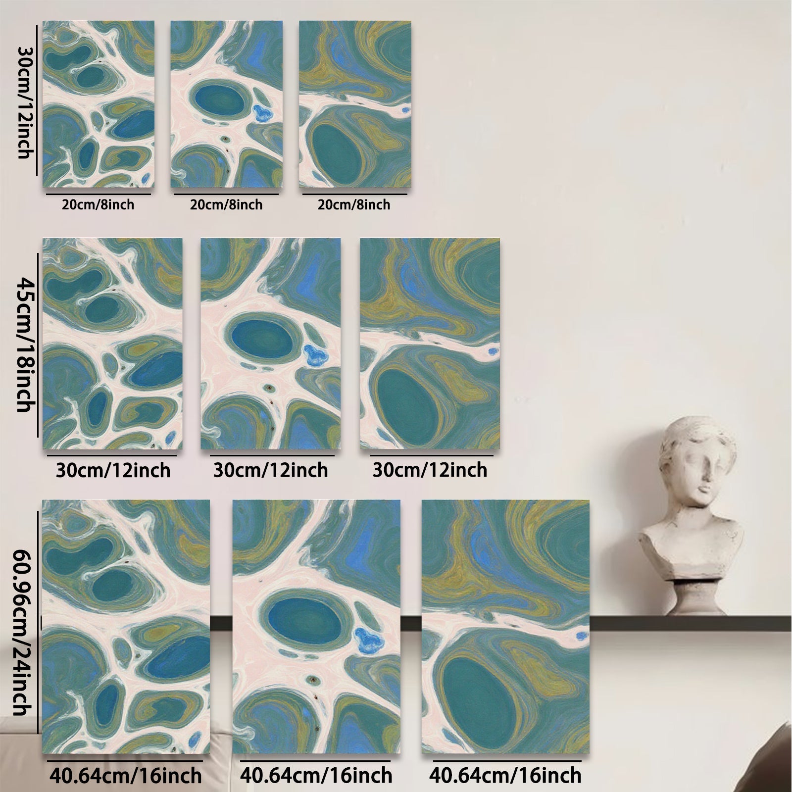 2D flat 1pc abstract fluid art modern wall decor for living room bedroom office gallery wrapped canvas prints farmhouse style botanical accent piece trending now timeless design