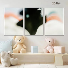 2D flat 1pc abstract fluid art modern wall decor minimalist canvas print for living room bedroom office farmhouse style gallery wrapped ready to hang oversized statement piece