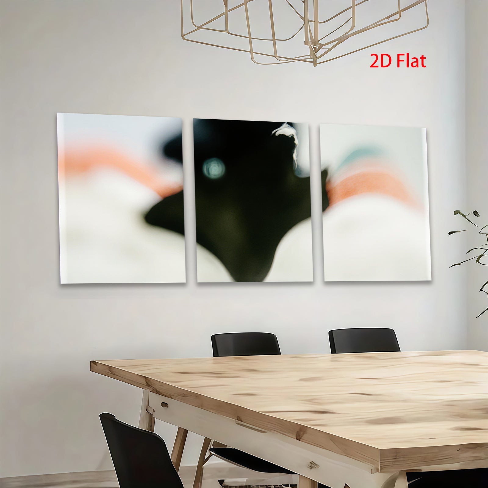 2D flat 1pc abstract fluid art modern wall decor minimalist canvas print for living room bedroom office farmhouse style gallery wrapped ready to hang oversized statement piece