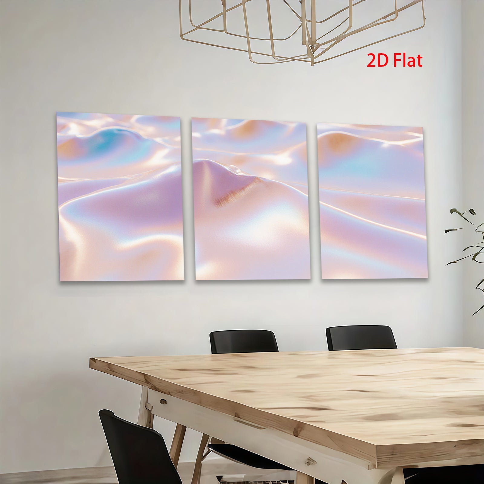 2D flat 1pc abstract fluid art pastel waves dreamy wall decor living room bedroom modern farmhouse gallery wrapped canvas prints oversized statement piece