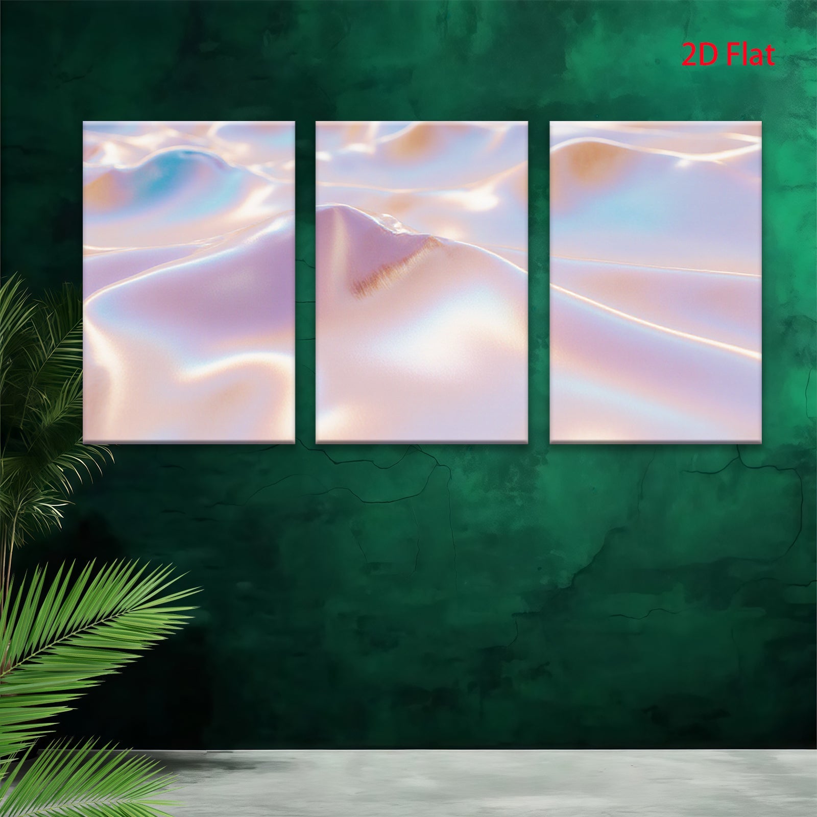 2D flat 1pc abstract fluid art pastel waves dreamy wall decor living room bedroom modern farmhouse gallery wrapped canvas prints oversized statement piece
