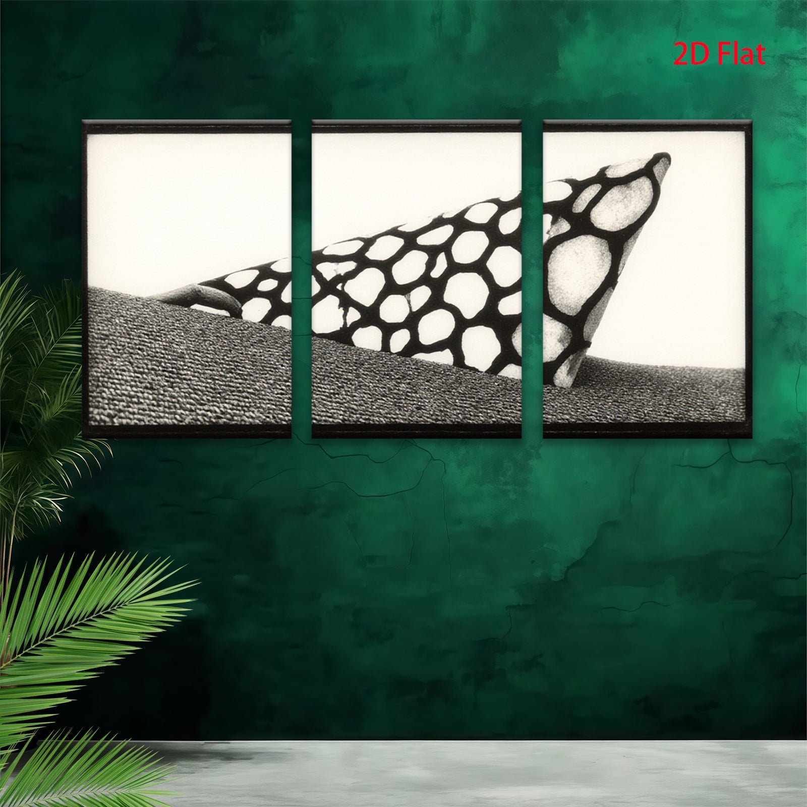 2D flat 1pc abstract geometric black white canvas wall art modern farmhouse living room bedroom decor gallery wrapped ready to hang minimalist
