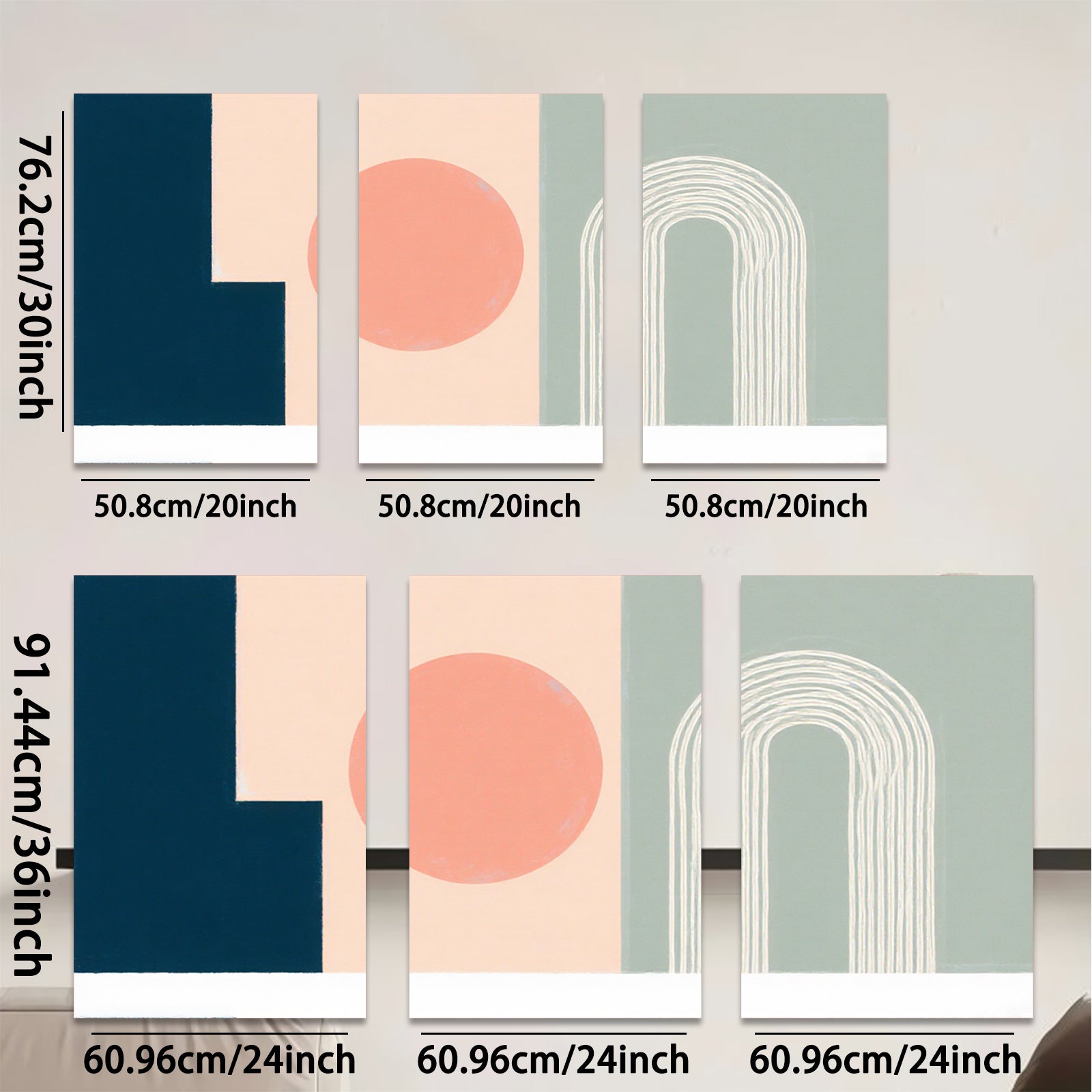 2D flat 1pc abstract geometric canvas wall art modern minimalist home decor living room bedroom office gallery wrapped prints farmhouse style inspirational cozy vibe
