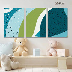 2D flat 1pc abstract geometric circles modern wall art living room bedroom decor farmhouse style canvas prints gallery wrapped ready to hang