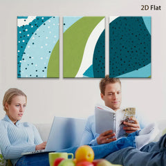 2D flat 1pc abstract geometric circles modern wall art living room bedroom decor farmhouse style canvas prints gallery wrapped ready to hang