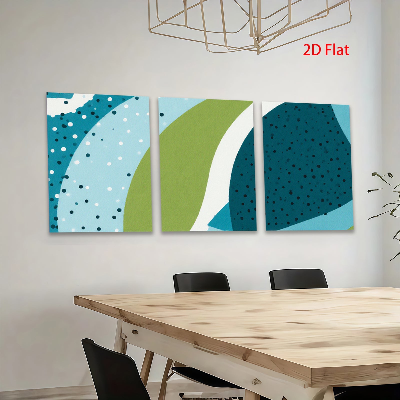 2D flat 1pc abstract geometric circles modern wall art living room bedroom decor farmhouse style canvas prints gallery wrapped ready to hang