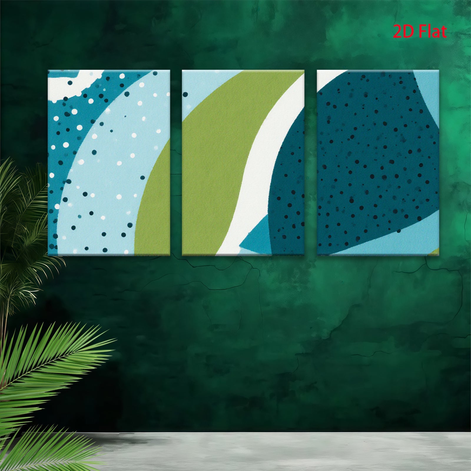 2D flat 1pc abstract geometric circles modern wall art living room bedroom decor farmhouse style canvas prints gallery wrapped ready to hang