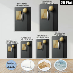 2D flat 1pc abstract geometric gold lines modern wall art for living room bedroom office gallery wrapped canvas prints farmhouse decor