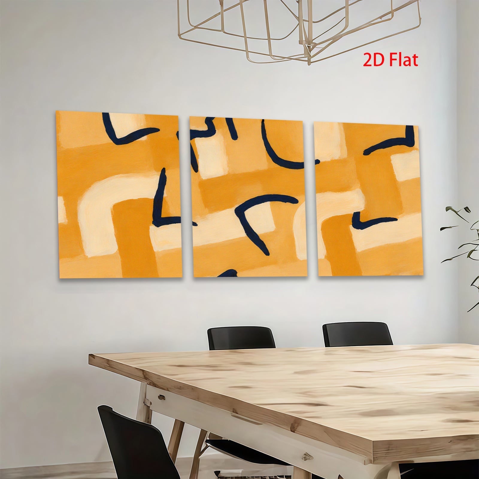 2D flat 1pc abstract geometric lines modern wall art canvas prints for living room bedroom home decor farmhouse style minimalist aesthetic