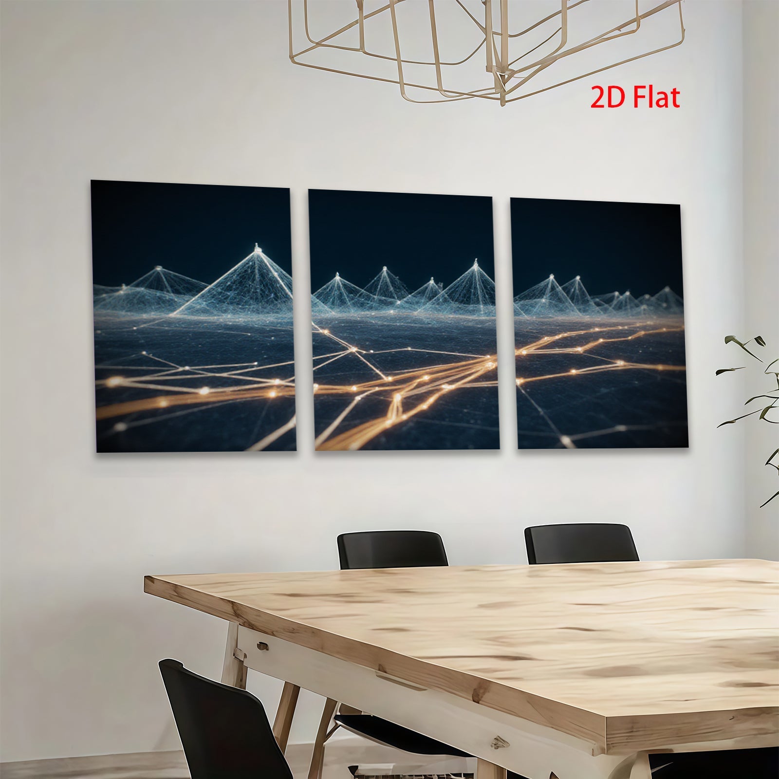 2D flat 1pc abstract geometric lines modern wall art canvas prints for living room bedroom office decor farmhouse style inspirational gallery wrapped