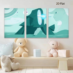 2D flat 1pc abstract geometric modern wall art canvas prints for living room bedroom home decor farmhouse style trending now