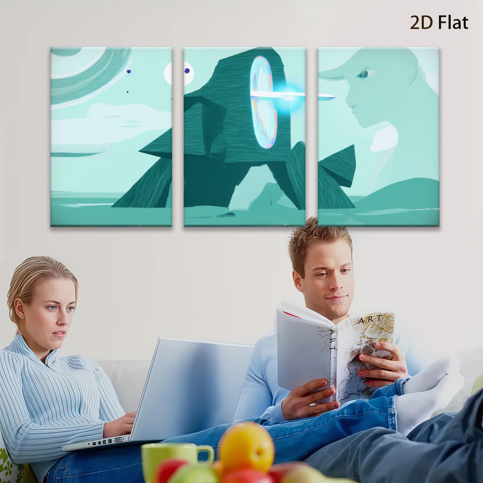 2D flat 1pc abstract geometric modern wall art canvas prints for living room bedroom home decor farmhouse style trending now