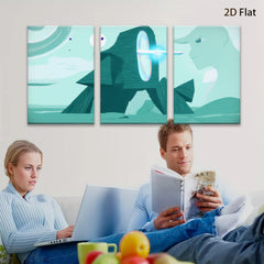 2D flat 1pc abstract geometric modern wall art canvas prints for living room bedroom home decor farmhouse style trending now