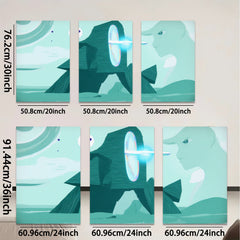 2D flat 1pc abstract geometric modern wall art canvas prints for living room bedroom home decor farmhouse style trending now