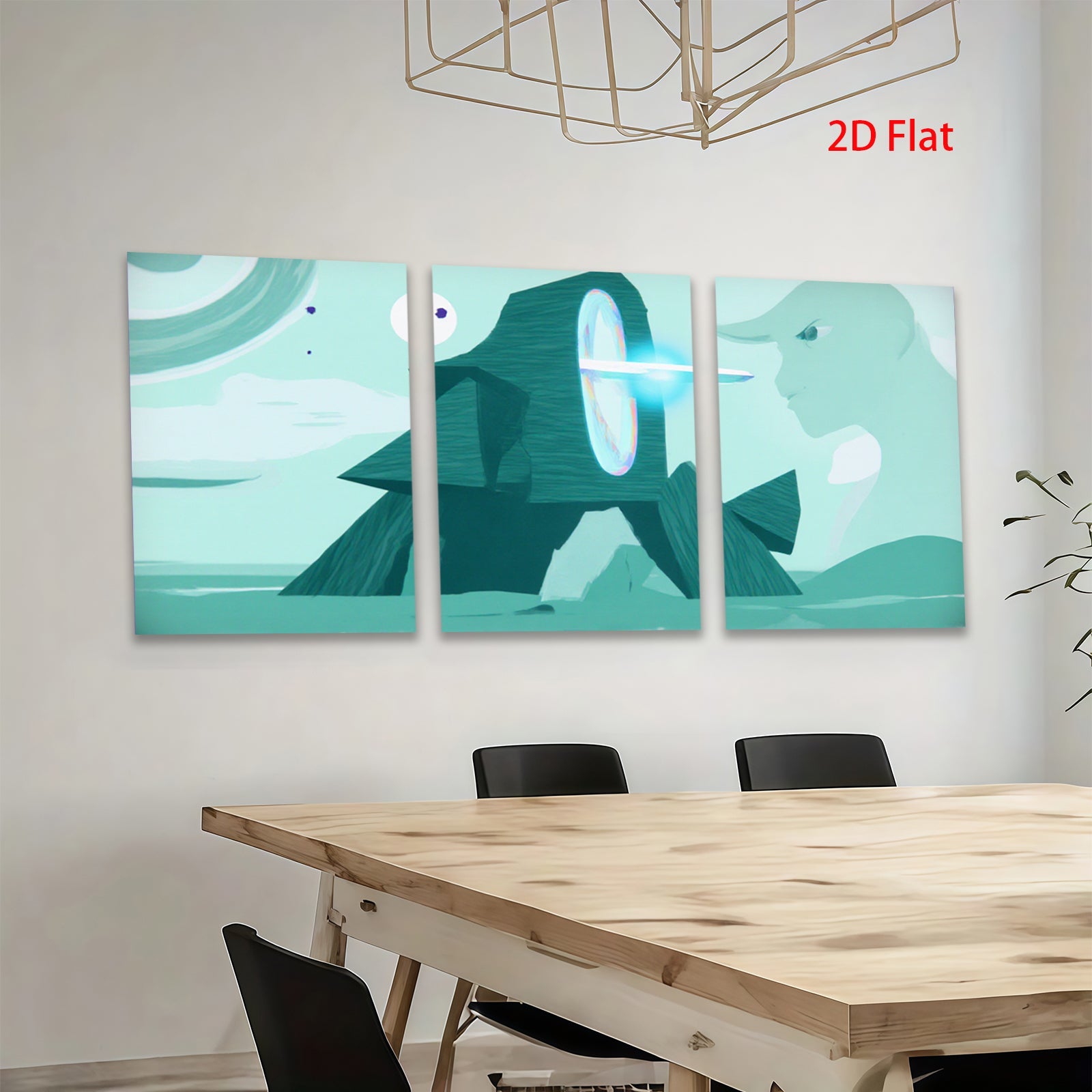 2D flat 1pc abstract geometric modern wall art canvas prints for living room bedroom home decor farmhouse style trending now