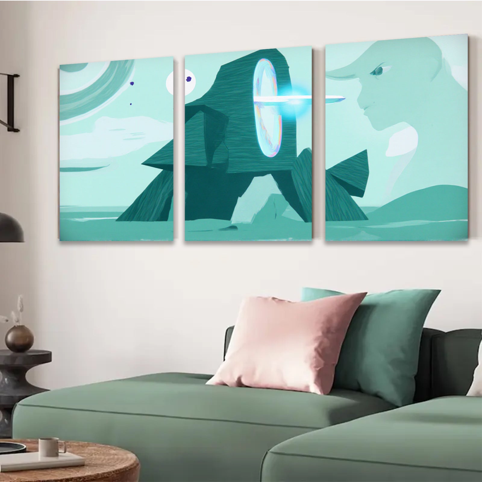 2D flat 1pc abstract geometric modern wall art canvas prints for living room bedroom home decor farmhouse style trending now