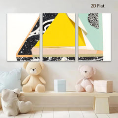 2D flat 1pc abstract geometric shapes modern wall art canvas prints living room bedroom decor farmhouse style minimalist chic gallery wrapped ready to hang