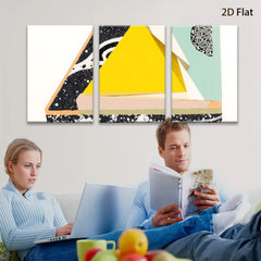 2D flat 1pc abstract geometric shapes modern wall art canvas prints living room bedroom decor farmhouse style minimalist chic gallery wrapped ready to hang