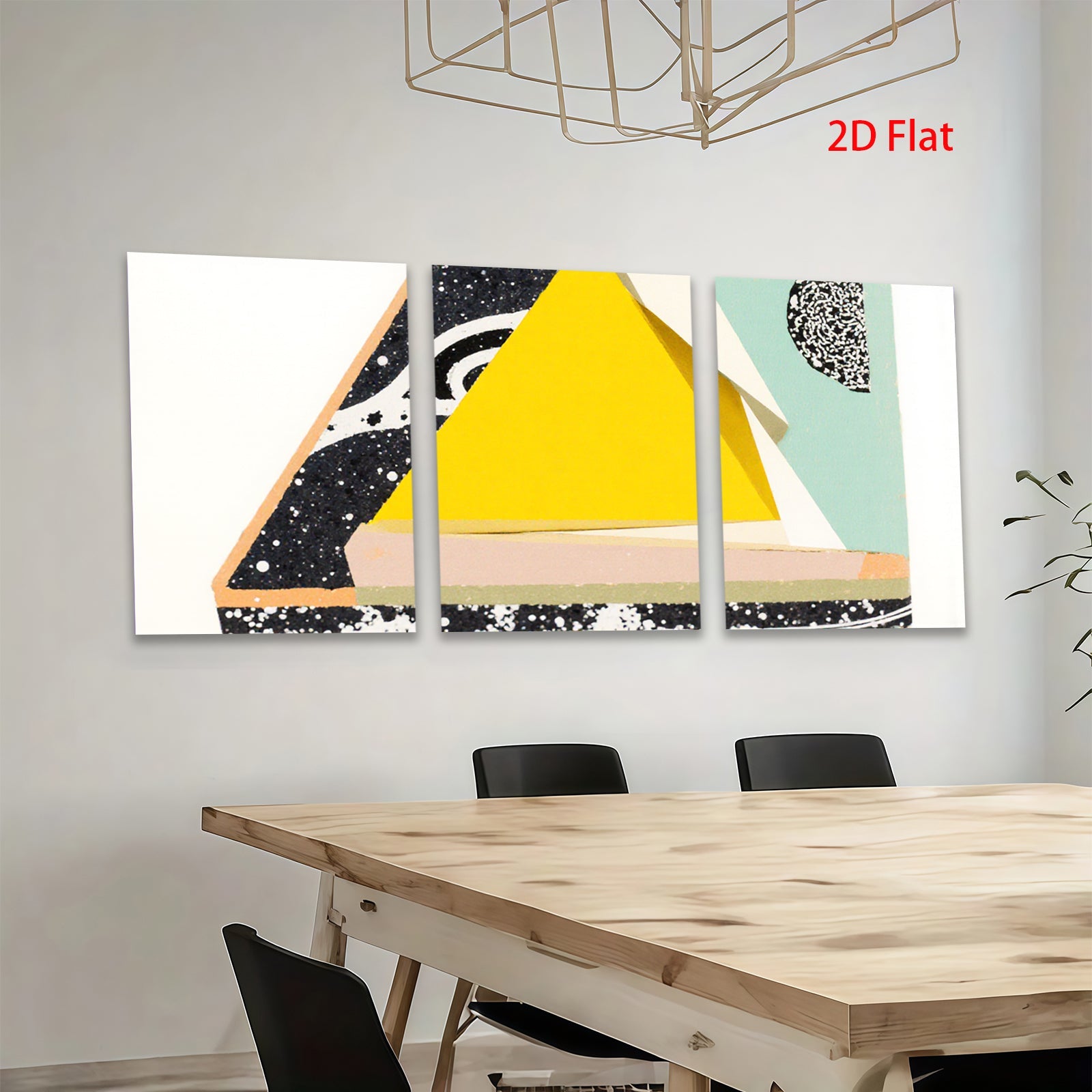 2D flat 1pc abstract geometric shapes modern wall art canvas prints living room bedroom decor farmhouse style minimalist chic gallery wrapped ready to hang
