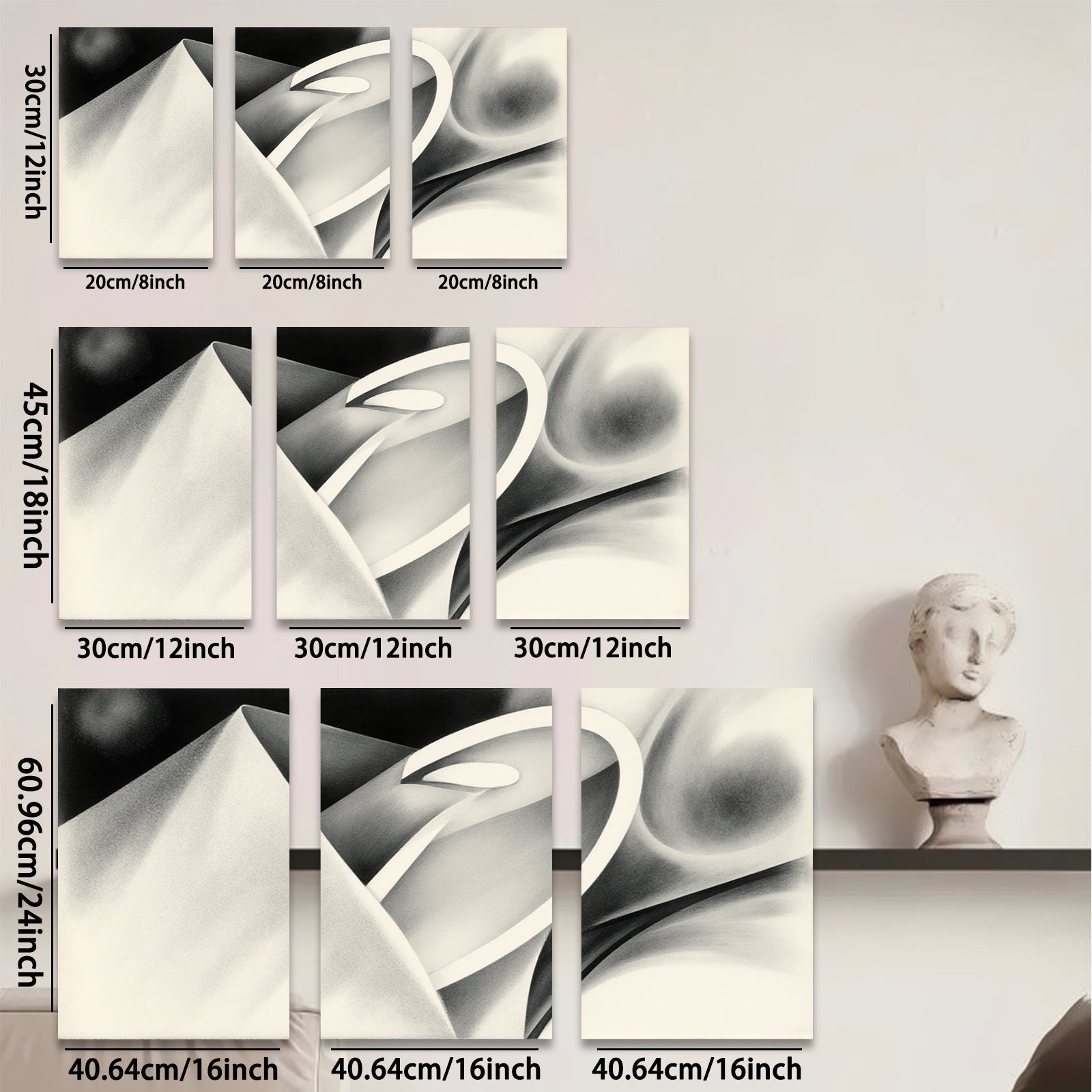 2D flat 1pc abstract geometric shapes modern wall art minimalist canvas prints living room bedroom decor farmhouse style gallery wrapped ready to hang