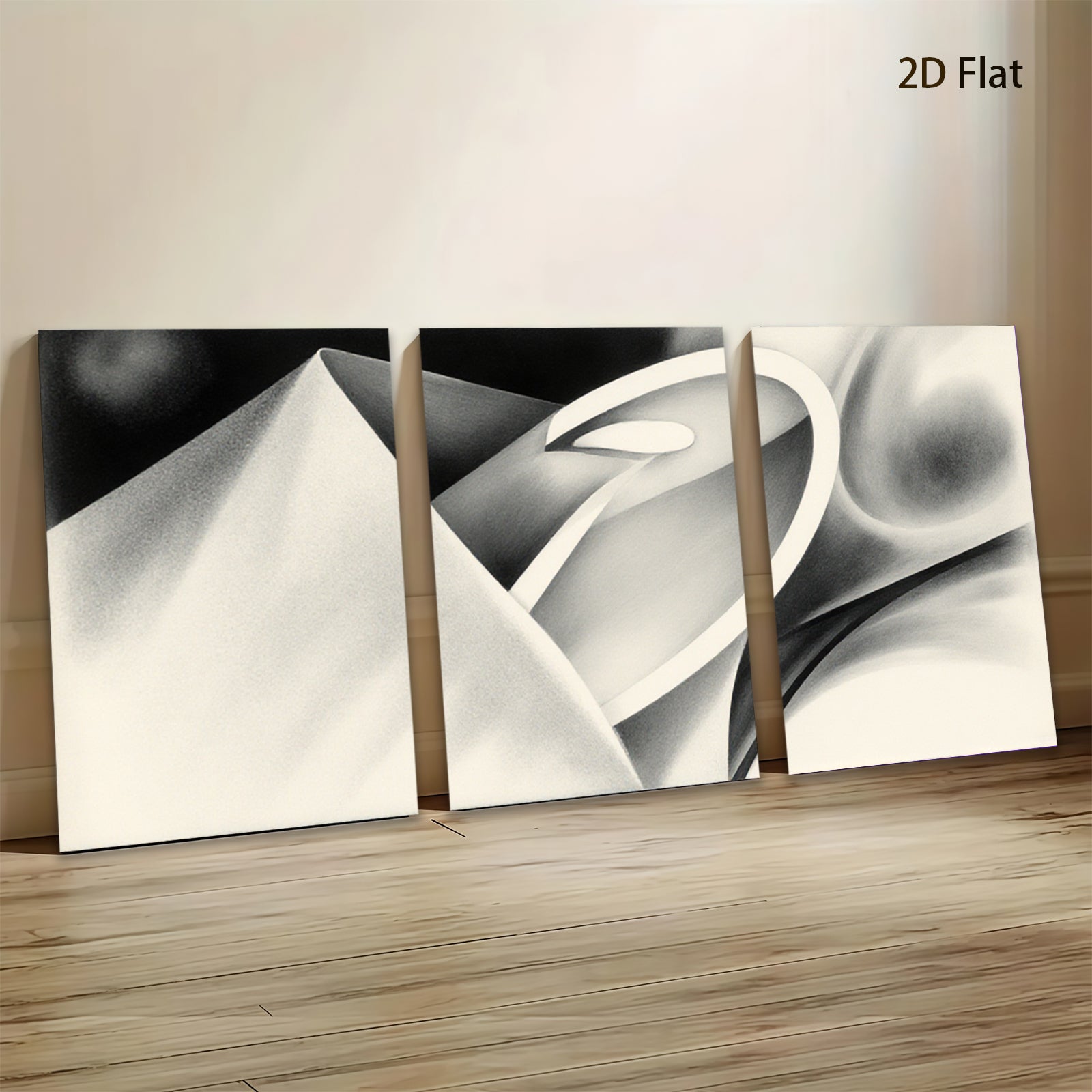 2D flat 1pc abstract geometric shapes modern wall art minimalist canvas prints living room bedroom decor farmhouse style gallery wrapped ready to hang