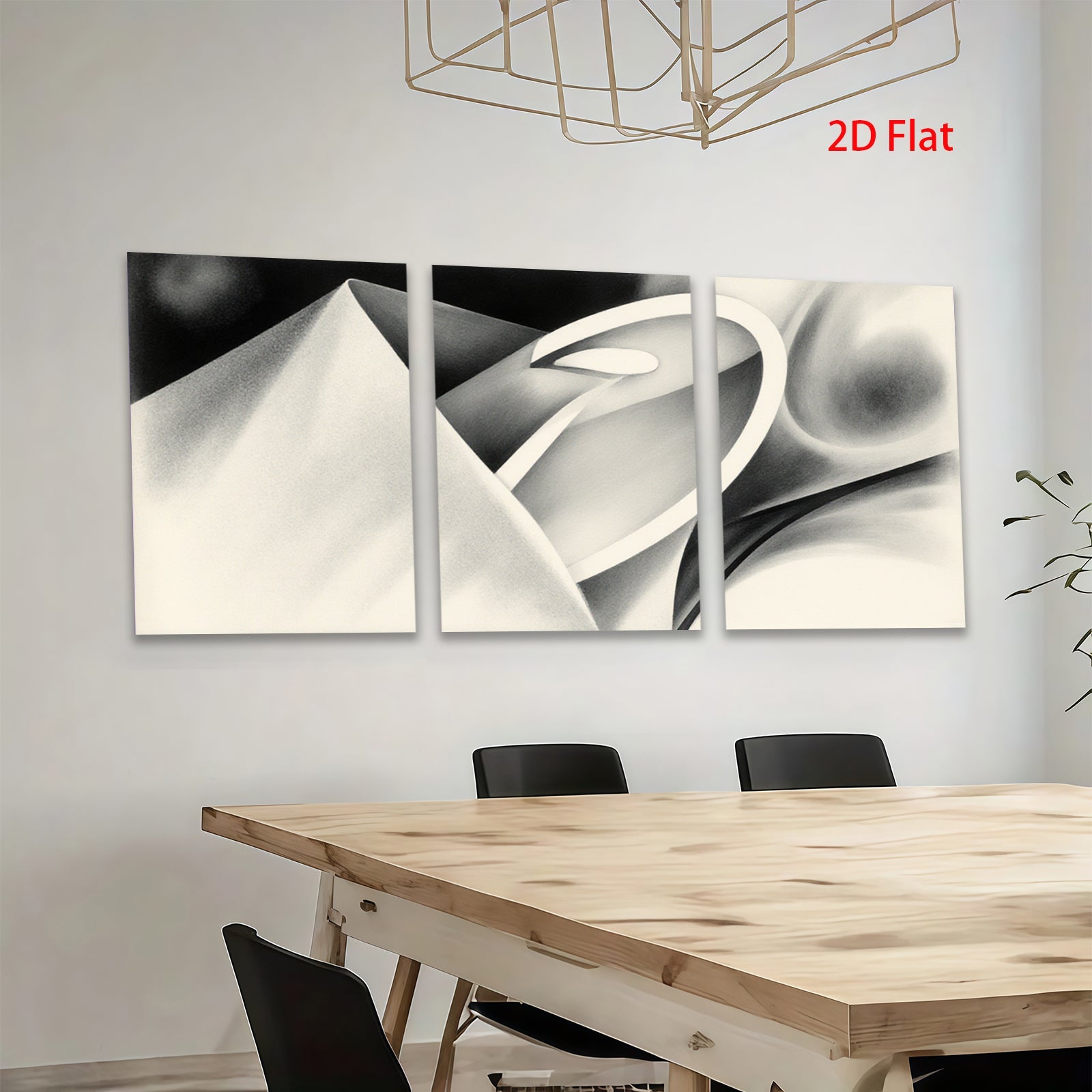 2D flat 1pc abstract geometric shapes modern wall art minimalist canvas prints living room bedroom decor farmhouse style gallery wrapped ready to hang