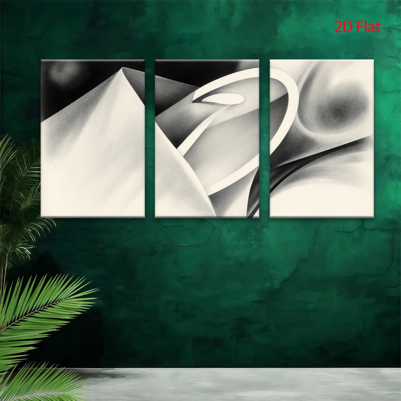 2D flat 1pc abstract geometric shapes modern wall art minimalist canvas prints living room bedroom decor farmhouse style gallery wrapped ready to hang
