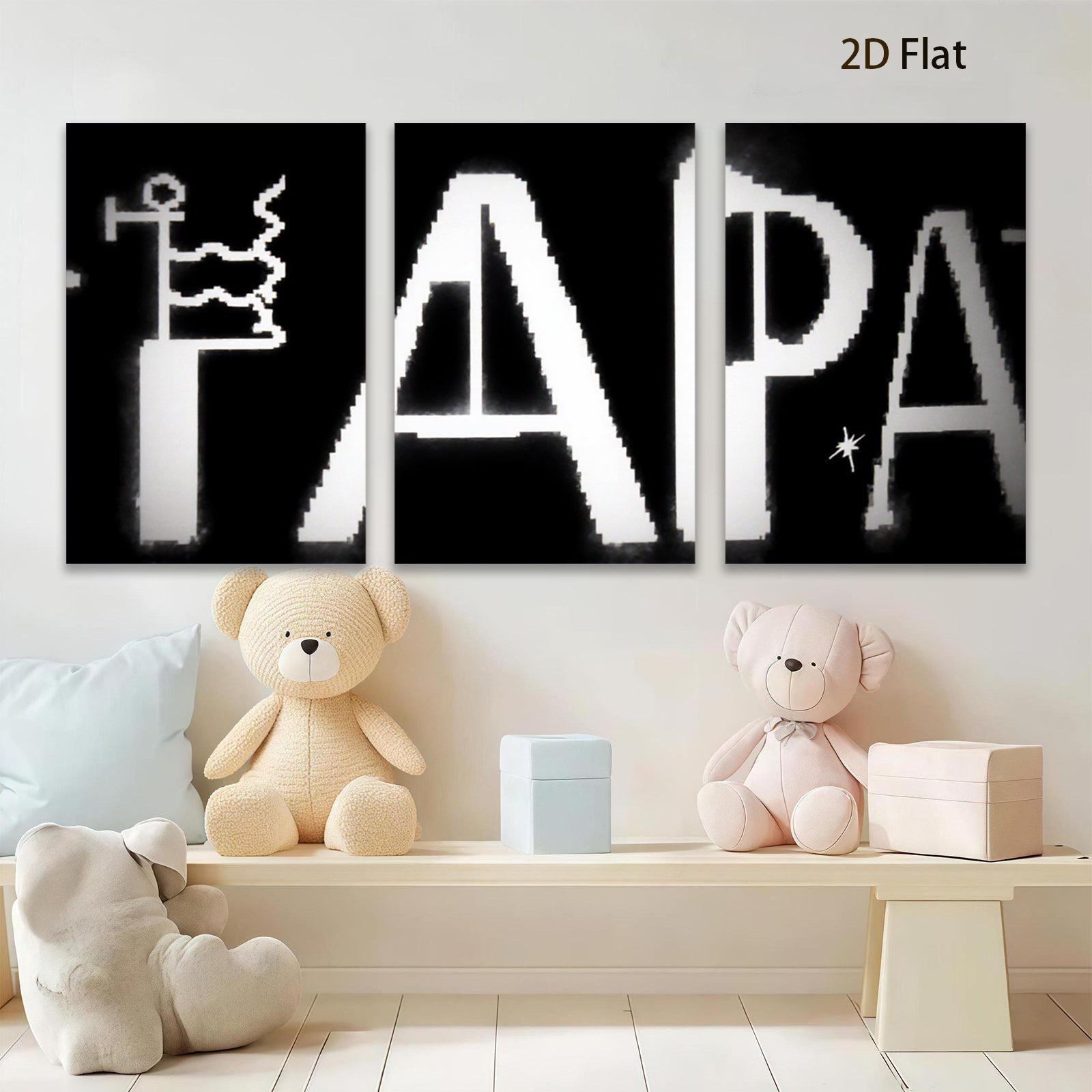 2D flat 1pc abstract geometric wall art modern minimalist canvas prints for living room bedroom office decor farmhouse style gallery wrapped timeless design trending now statement piece