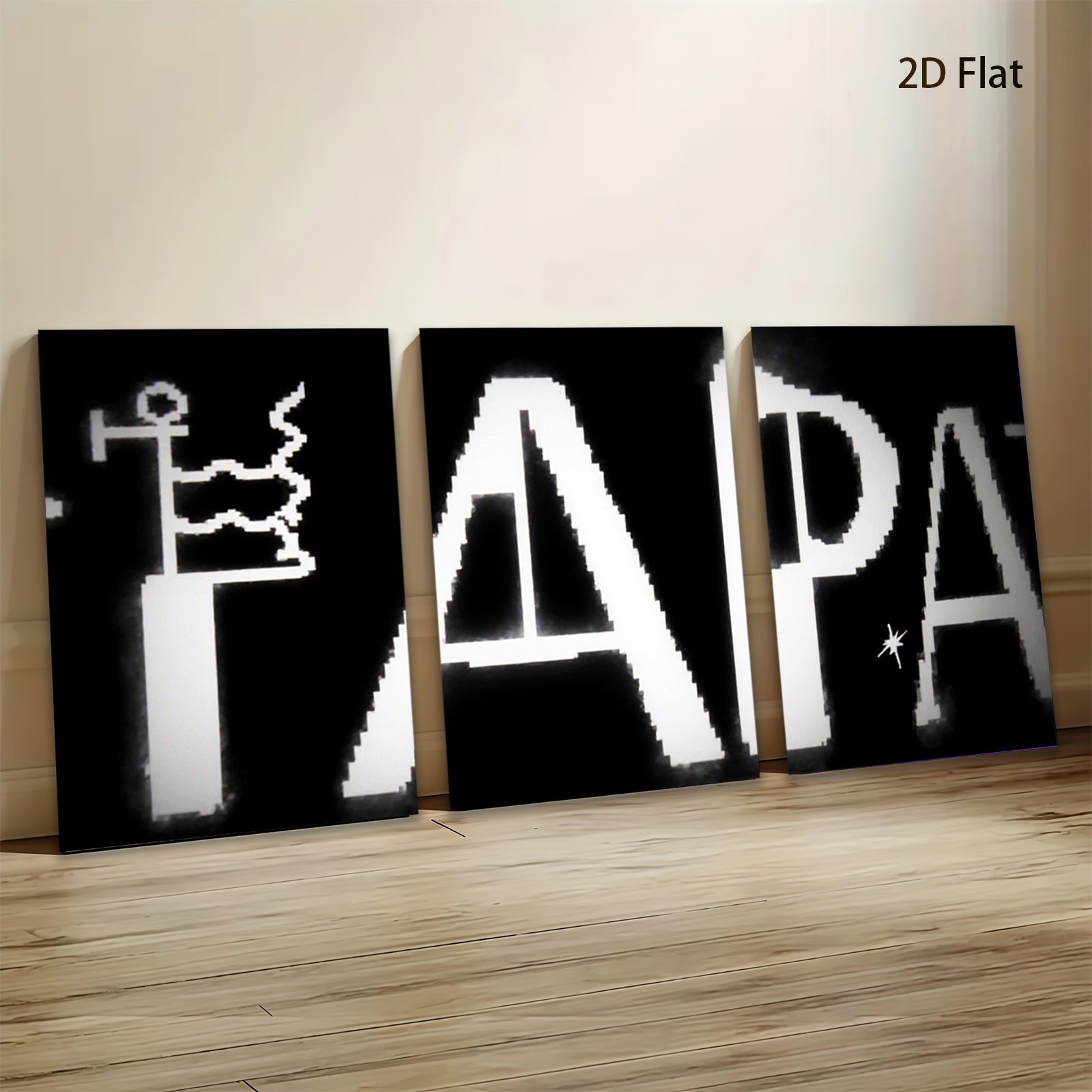 2D flat 1pc abstract geometric wall art modern minimalist canvas prints for living room bedroom office decor farmhouse style gallery wrapped timeless design trending now statement piece