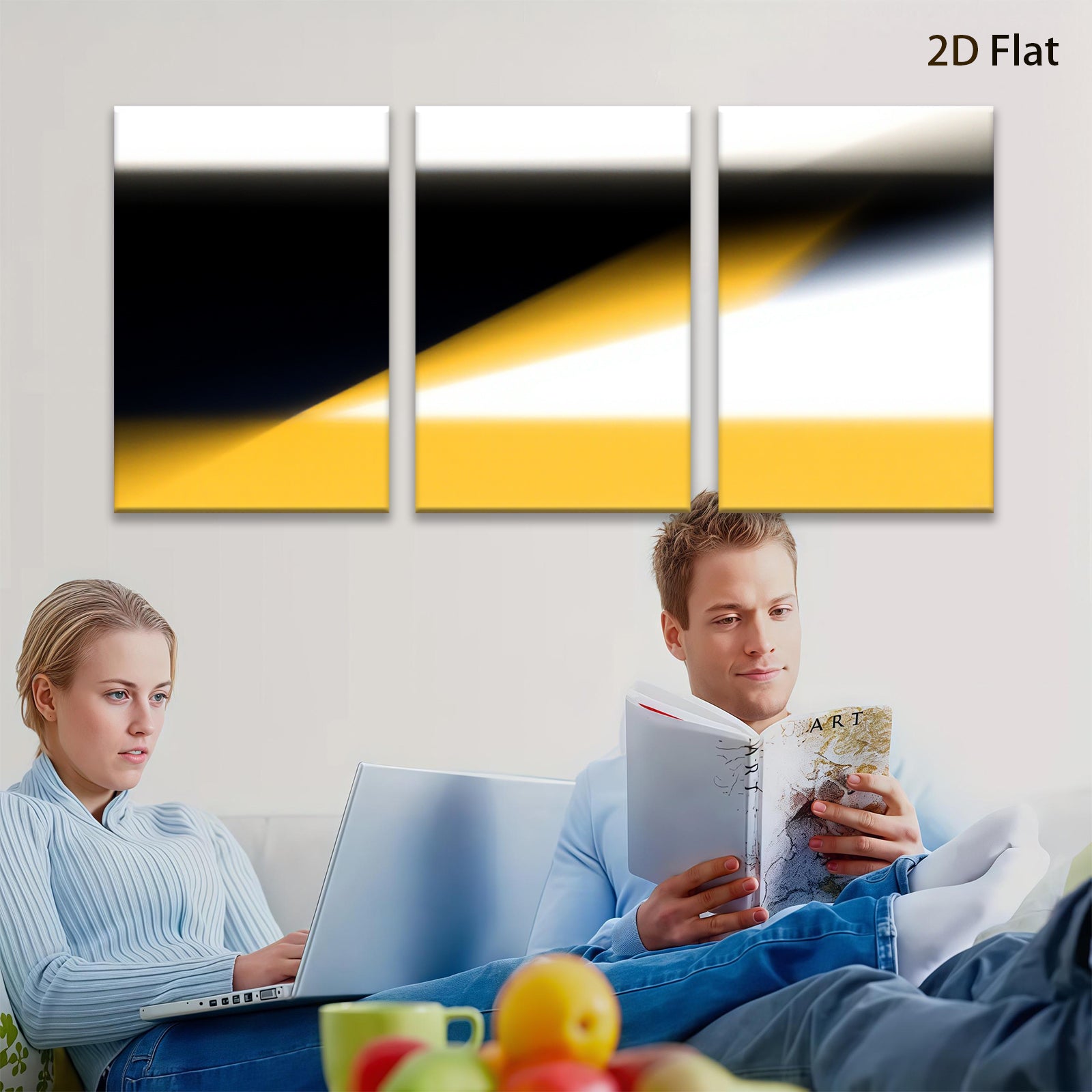 2D flat 1pc abstract gold gradient wall art modern minimalist canvas prints for living room bedroom home decor farmhouse style gallery wrapped ready to hang