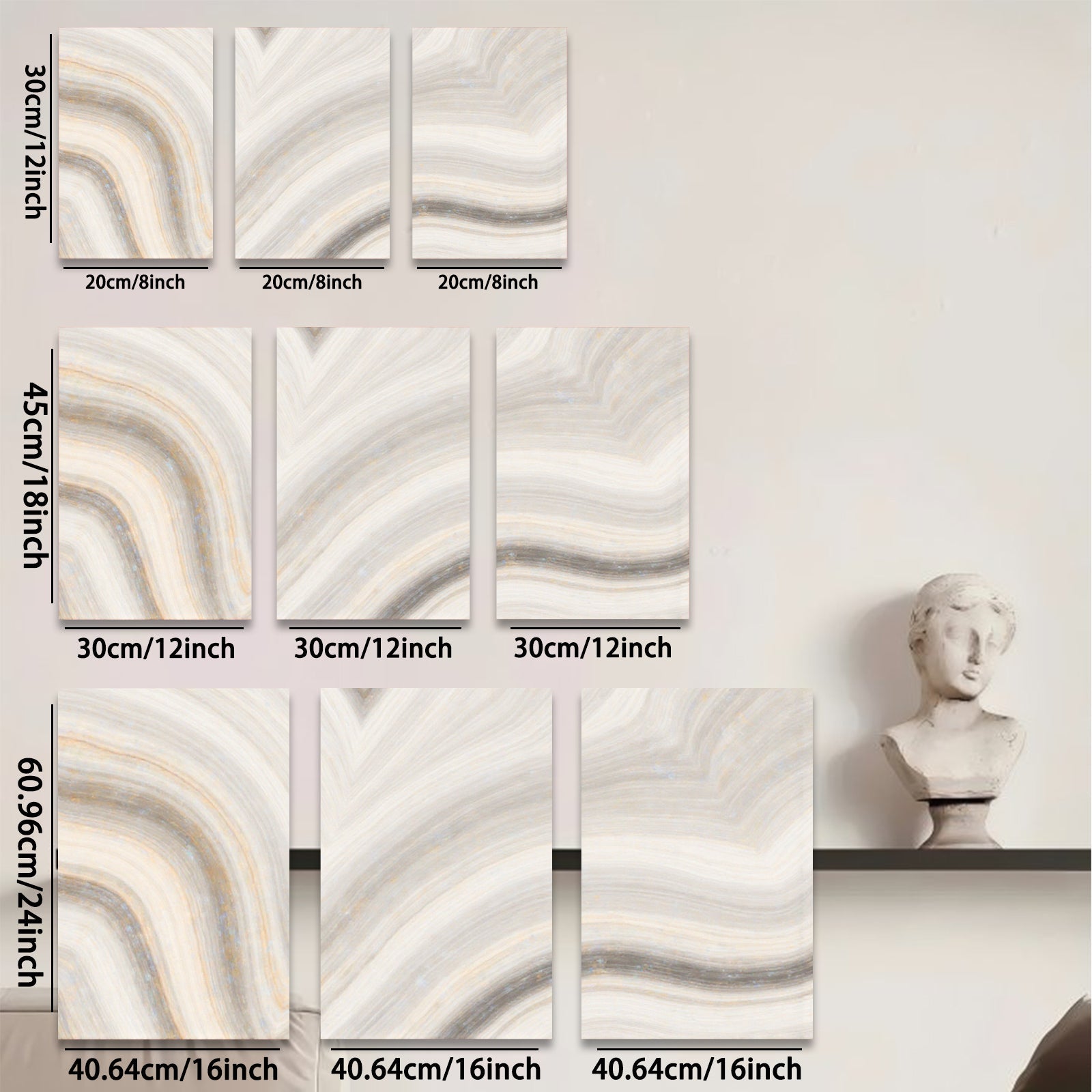 2D flat 1pc abstract gold waves modern wall art canvas prints for living room bedroom home office decor farmhouse style gallery wrapped