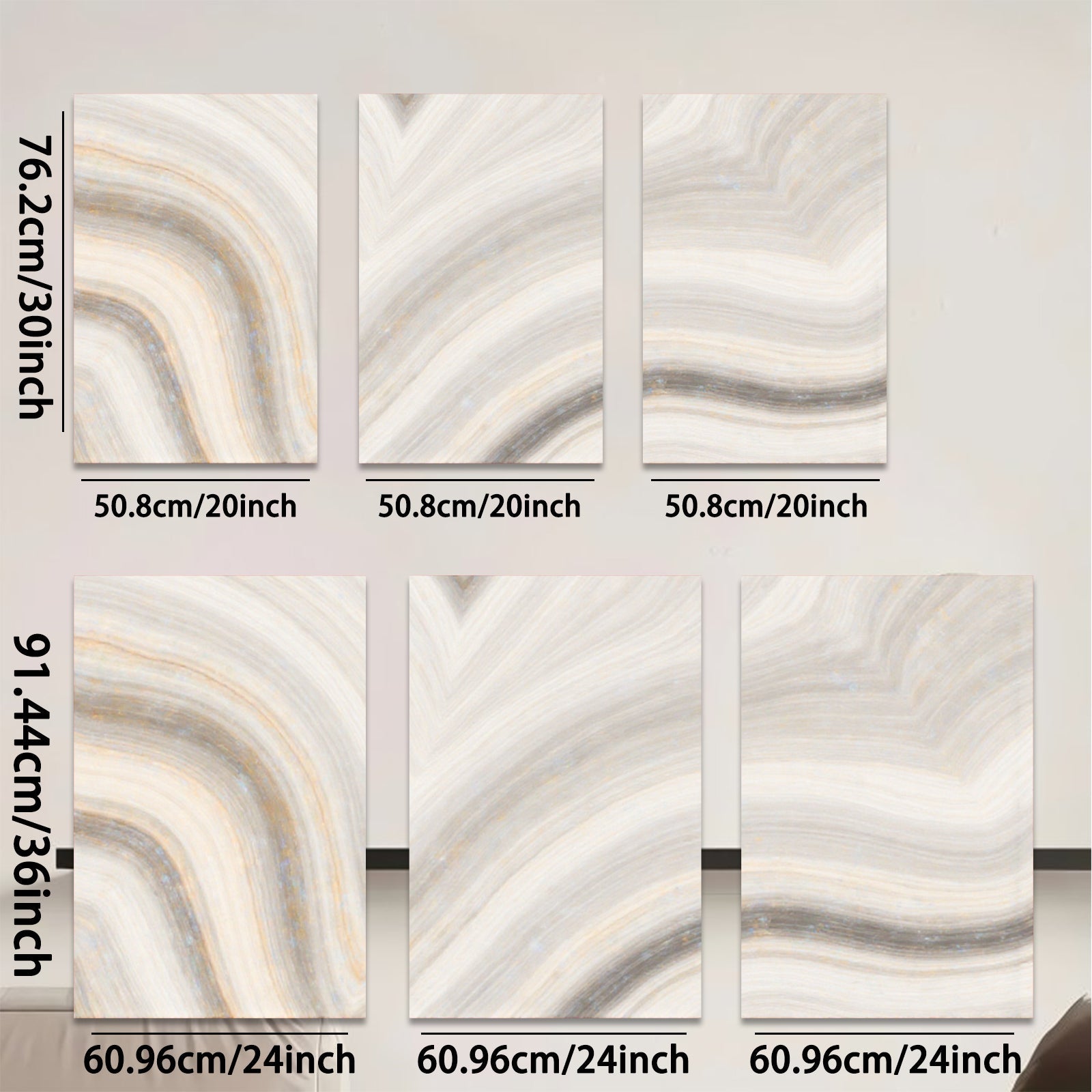 2D flat 1pc abstract gold waves modern wall art canvas prints for living room bedroom home office decor farmhouse style gallery wrapped