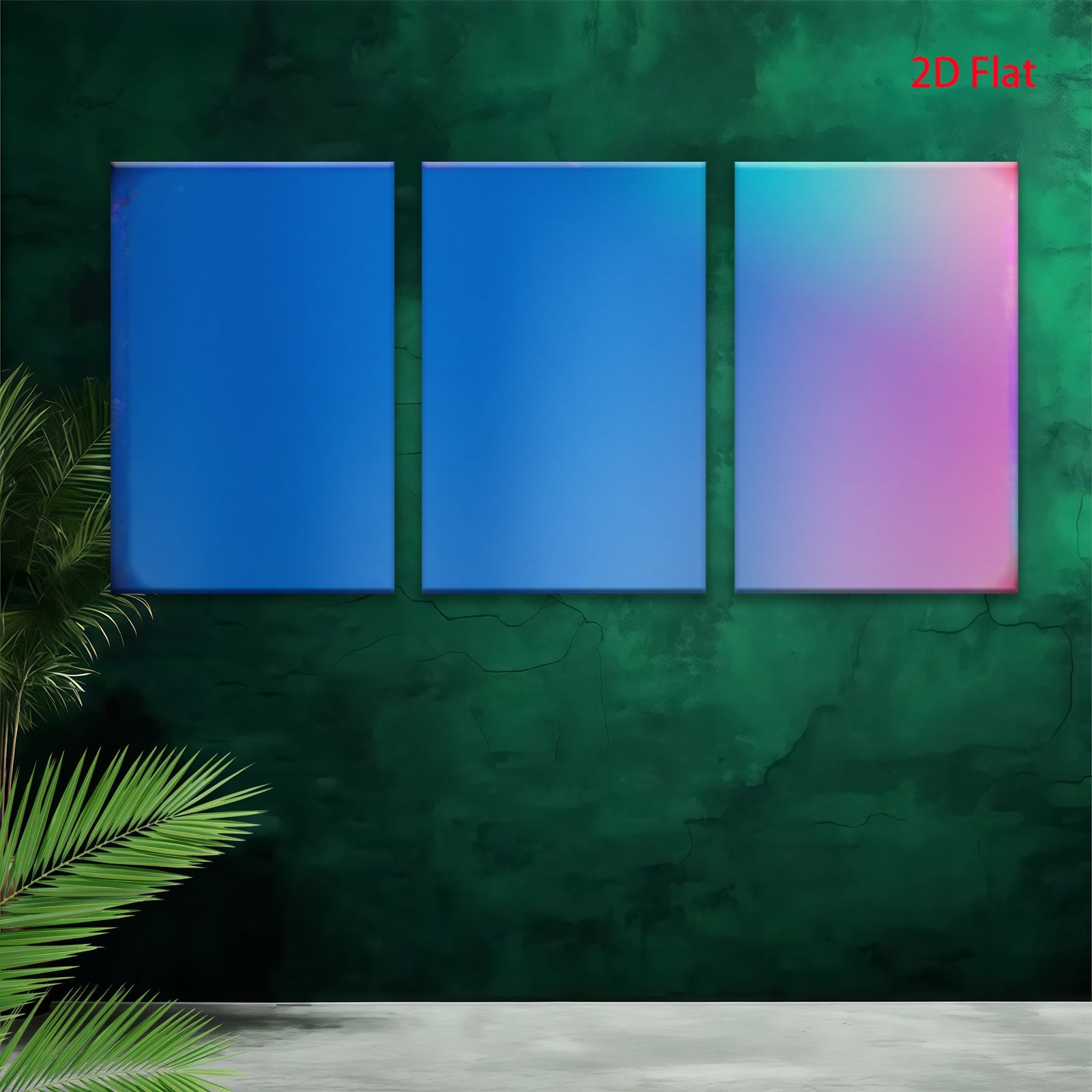 2D flat 1pc abstract gradient wall art canvas prints modern home decor living room bedroom office gallery wrapped farmhouse style vibrant colors trending now stylish