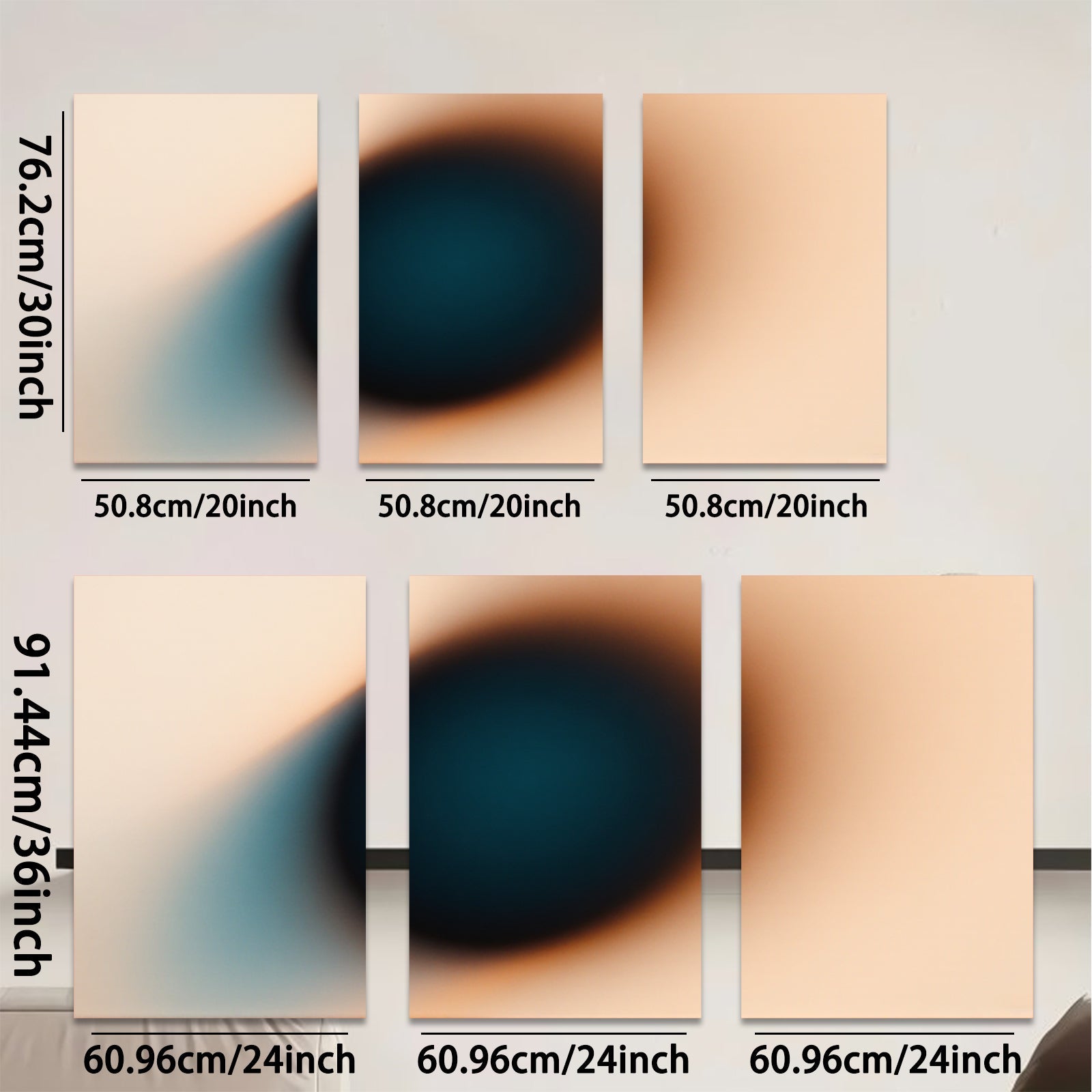 2D flat 1pc abstract gradient wall art modern minimalist canvas prints for living room bedroom home decor farmhouse style gallery wrapped ready to hang