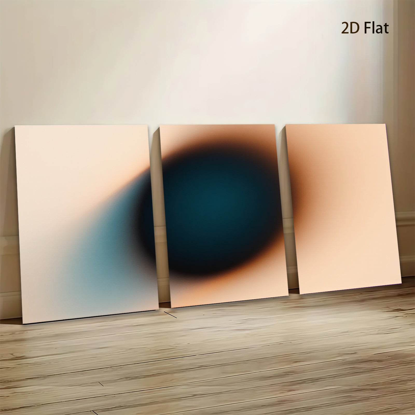 2D flat 1pc abstract gradient wall art modern minimalist canvas prints for living room bedroom home decor farmhouse style gallery wrapped ready to hang