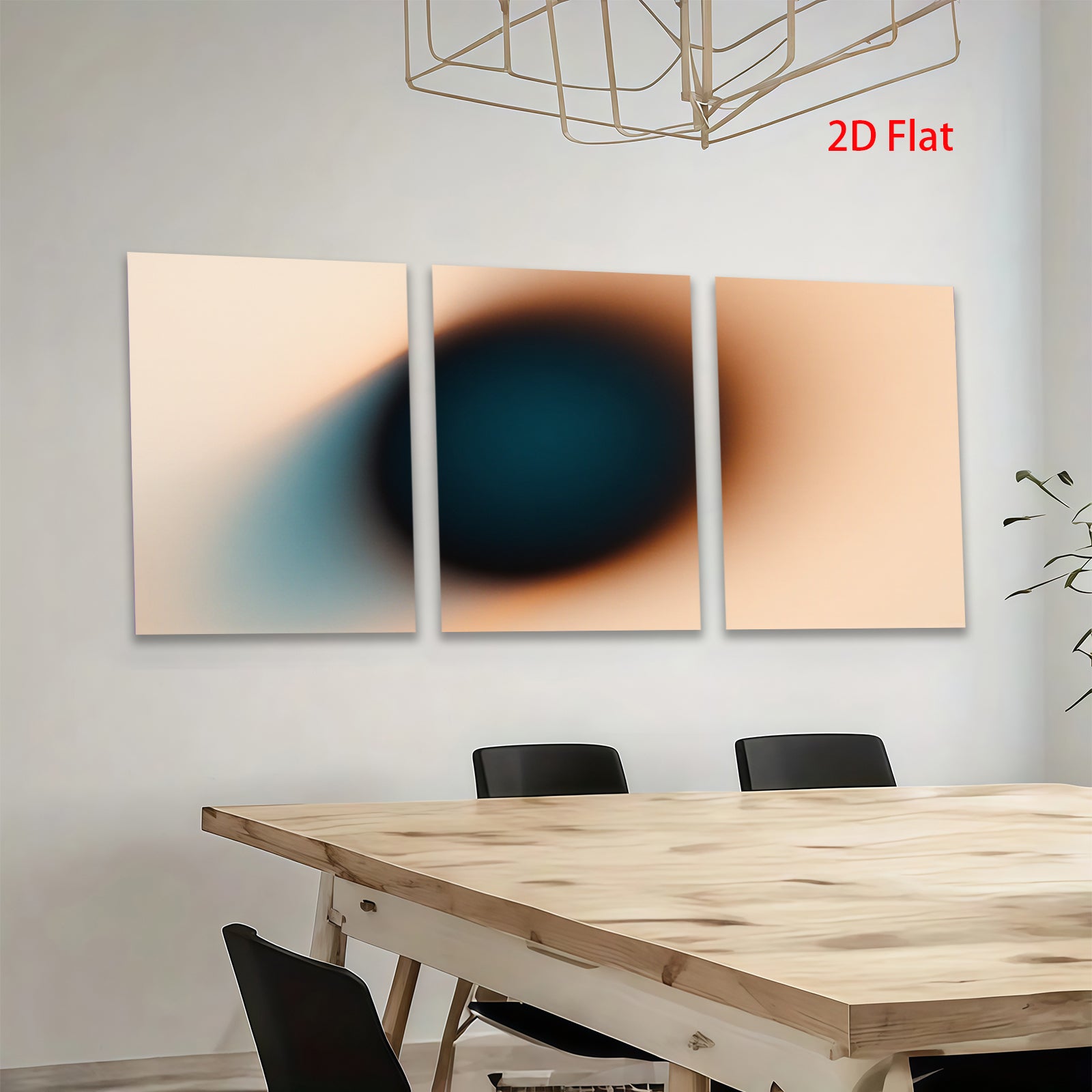 2D flat 1pc abstract gradient wall art modern minimalist canvas prints for living room bedroom home decor farmhouse style gallery wrapped ready to hang
