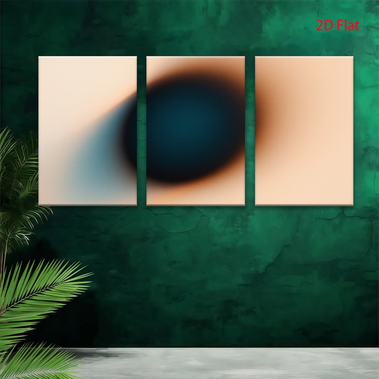 2D flat 1pc abstract gradient wall art modern minimalist canvas prints for living room bedroom home decor farmhouse style gallery wrapped ready to hang