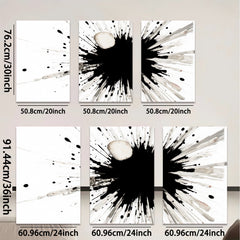 2D flat 1pc abstract ink explosion modern wall art canvas prints for living room bedroom office decor farmhouse style gallery wrapped timeless statement piece