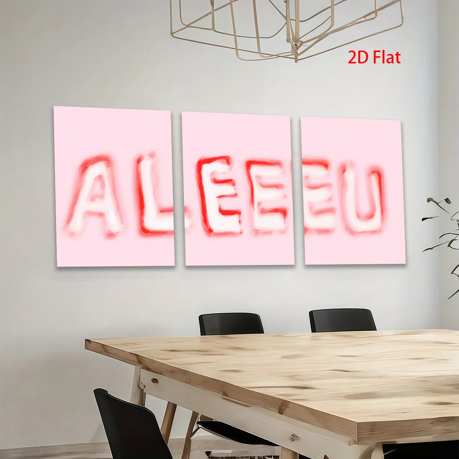 2D flat 1pc abstract letter art modern wall decor living room bedroom office minimalist canvas prints farmhouse style inspirational art cozy home decor gallery wrapped ready to hang