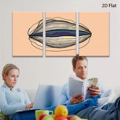2D flat 1pc abstract line art wall decor modern minimalist canvas prints for living room bedroom office farmhouse style gallery wrapped timeless elegance